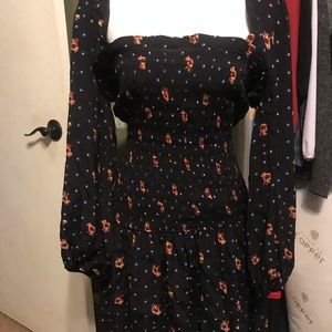 NWT free people smocked dress large